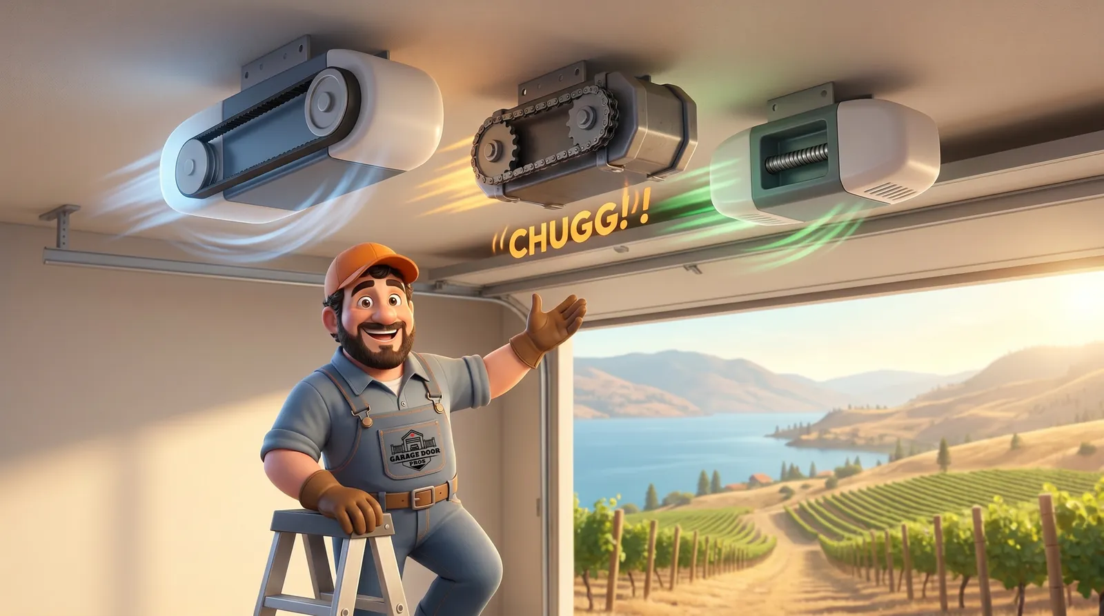 Quiet, Tough, or Simple? Choosing a Belt, Chain, or Screw-Drive Opener in West Kelowna