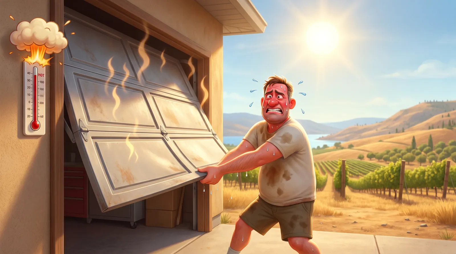 Garage Door Sticking in the Summer Heat? Why It Happens in Penticton