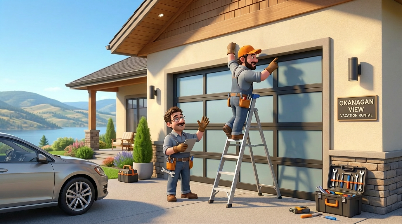 Garage Door Maintenance for Okanagan Vacation Rentals: A Property Manager's Guide